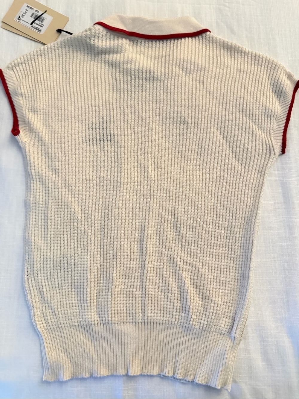 Valentino Garavani Chez Valentino Cotton Bow Knit Top XS NWT Italy - Picture 11 of 13